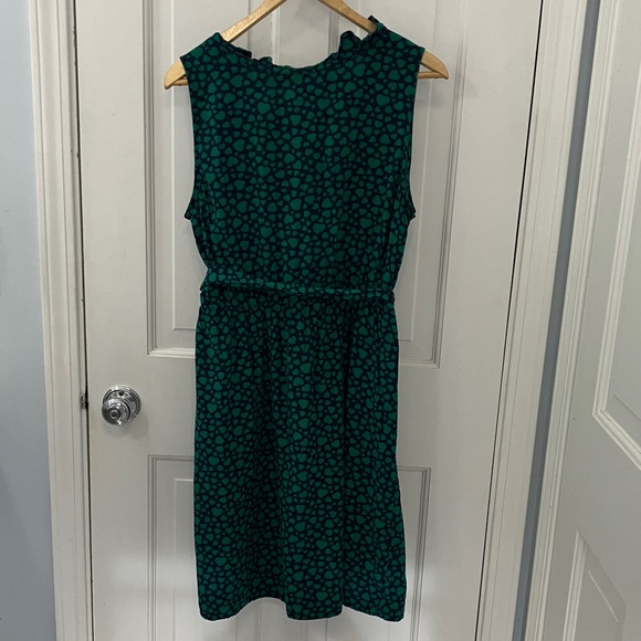 Old Navy green and Navy Heart Patterned Dress size L elastic waist fabric belt - Picture 7 of 15